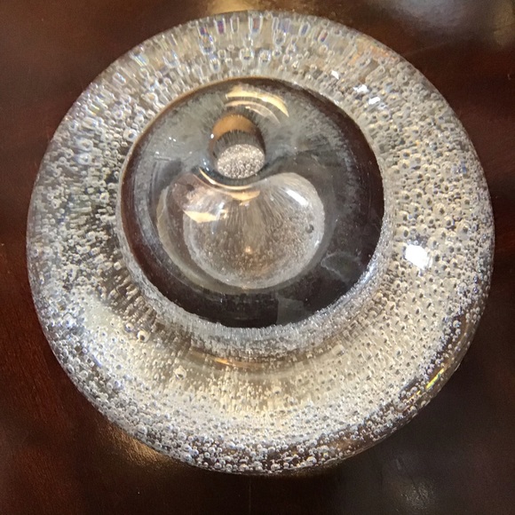 Art Glass Bubbles Oil Lamp, Paperweight - Handmade in Poland - Picture 2 of 5